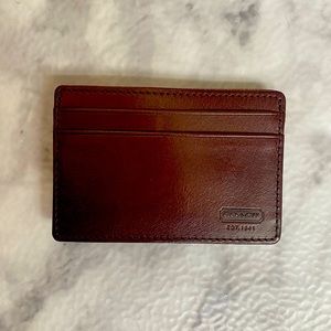 Coach Leather Money Clip + Wallet *NEW*